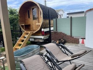 ピースフルガーデン 中田店 サウニア バレルサウナ展示場のイメージ